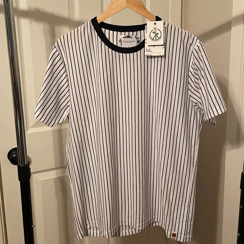 Denim & Flowers Mens Striped Tee